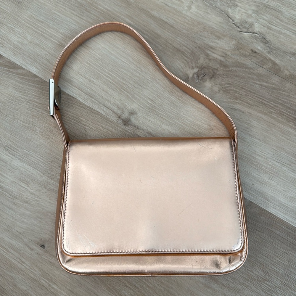 Miu Miu Metallic Leather Mini Shoulder Bag